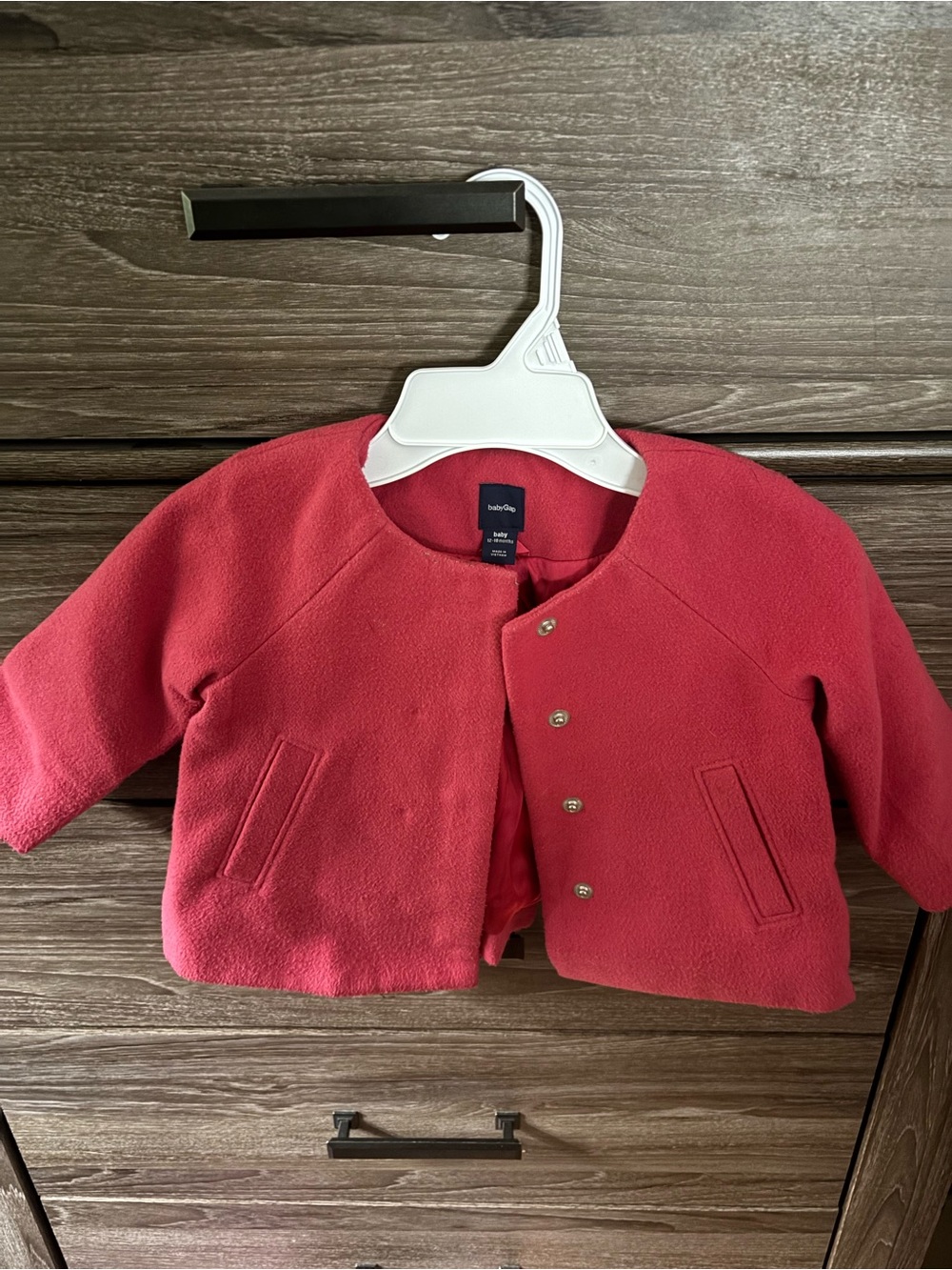 GAP Pink Coral Pea Coat for Kids